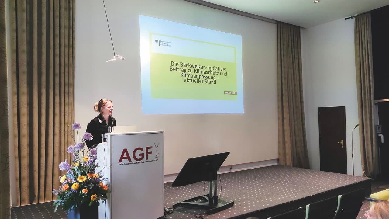 Luisa Rölke sprach über die Backweizen-Initiative.